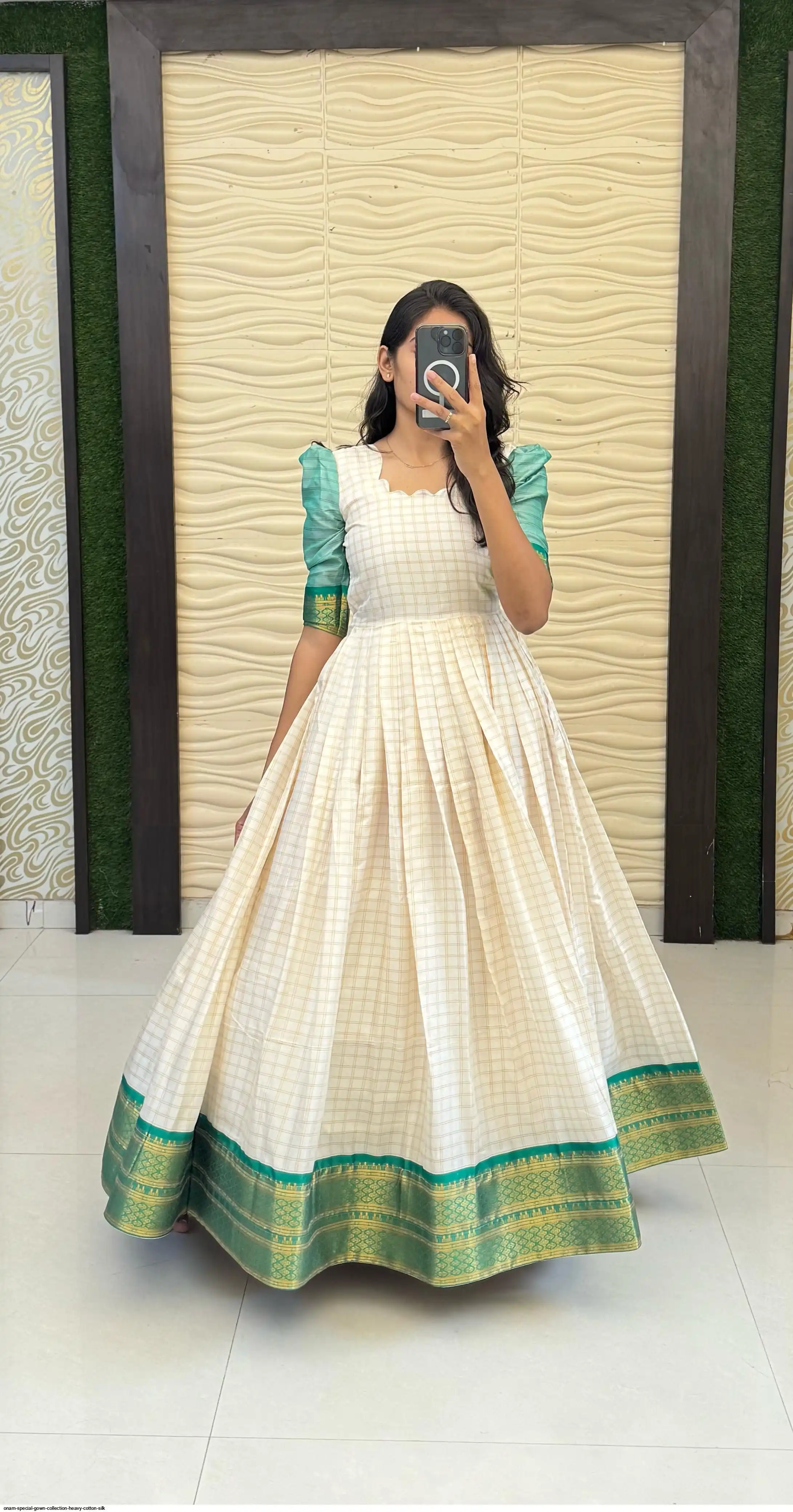 ONAM SPECIAL GOWN COLLECTION HEAVY COTTON SILK D