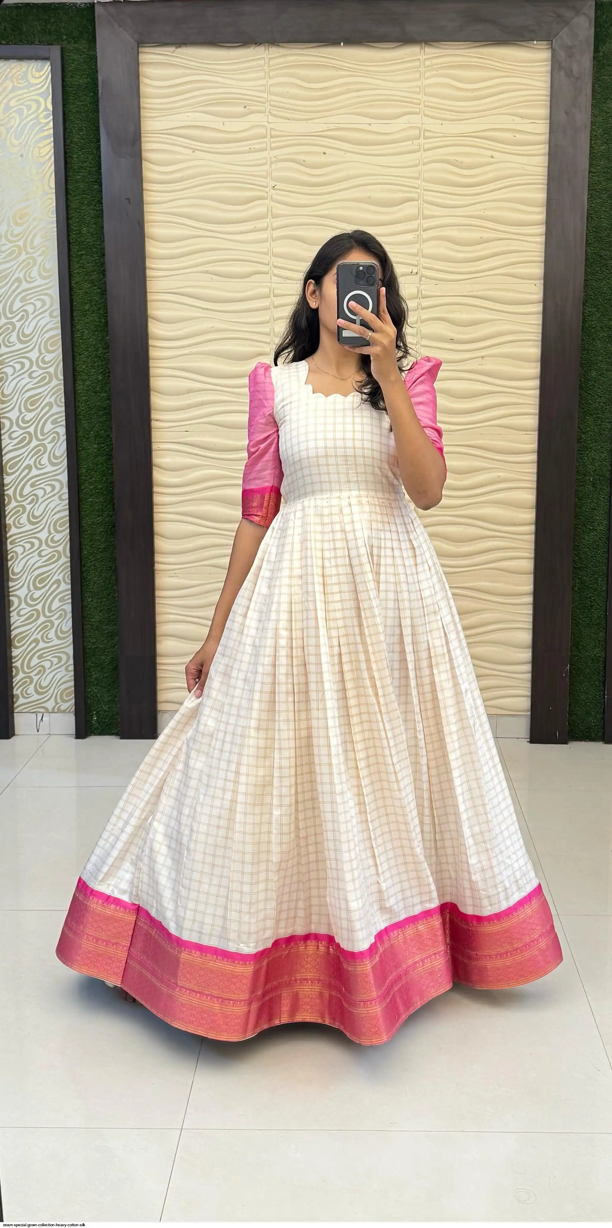 ONAM SPECIAL GOWN COLLECTION HEAVY COTTON SILK E