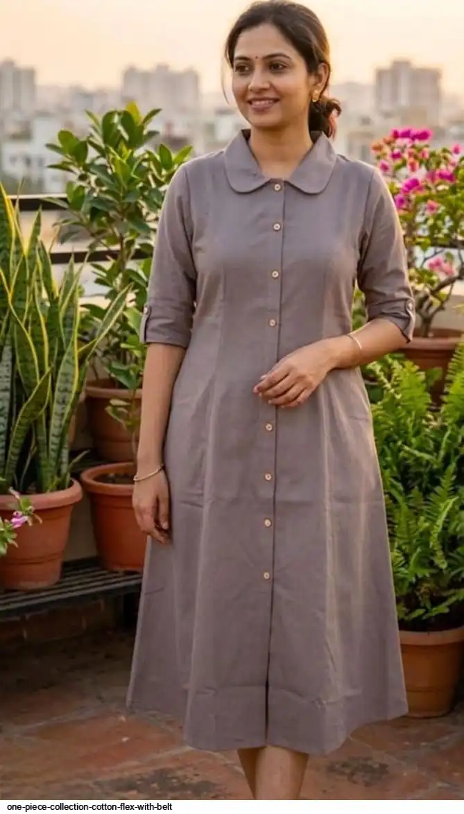 ONE PIECE COLLECTION COTTON FLEX WITH BELT K