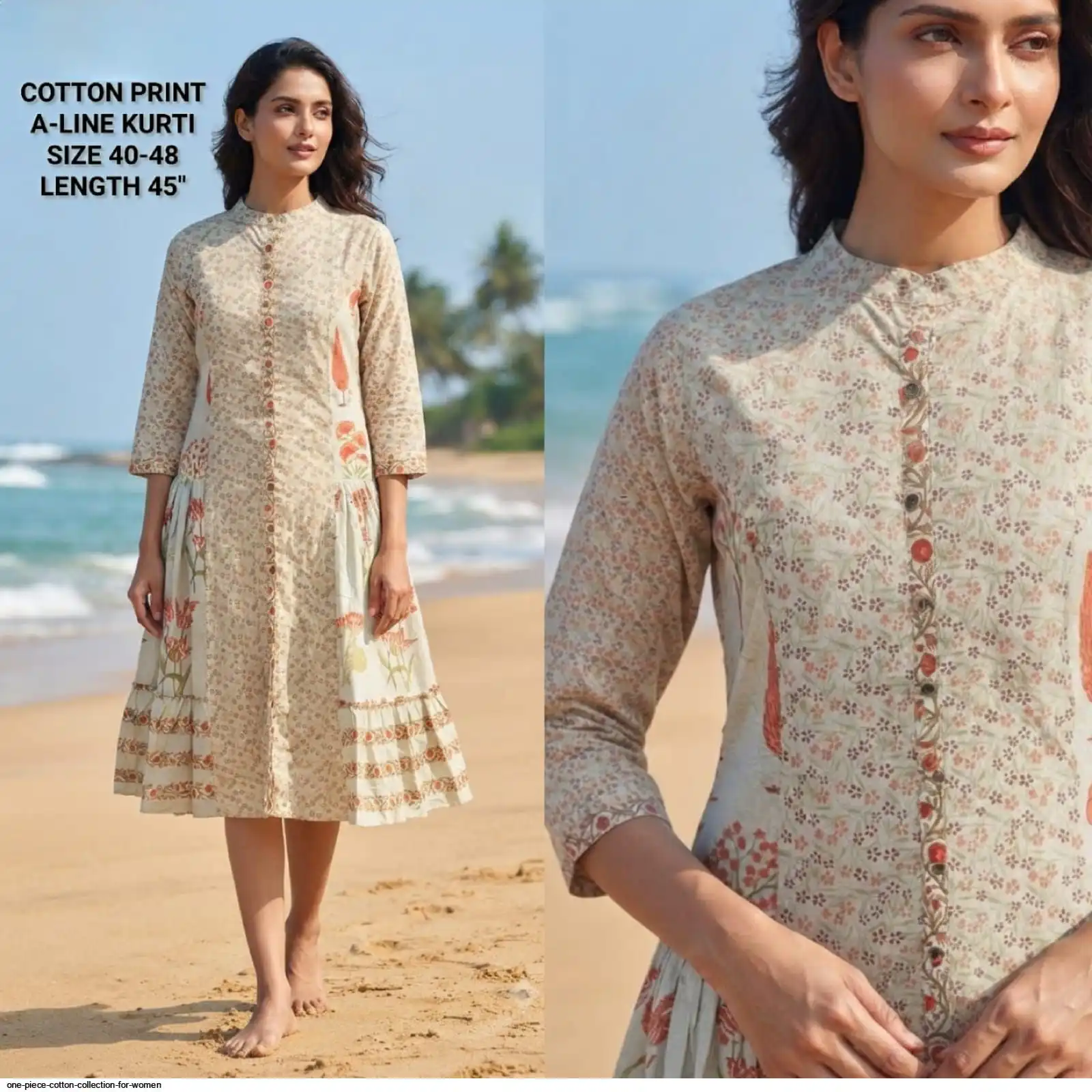 A LINE KURTI COTTON PRINT COLLECTION FOR WOMEN 2