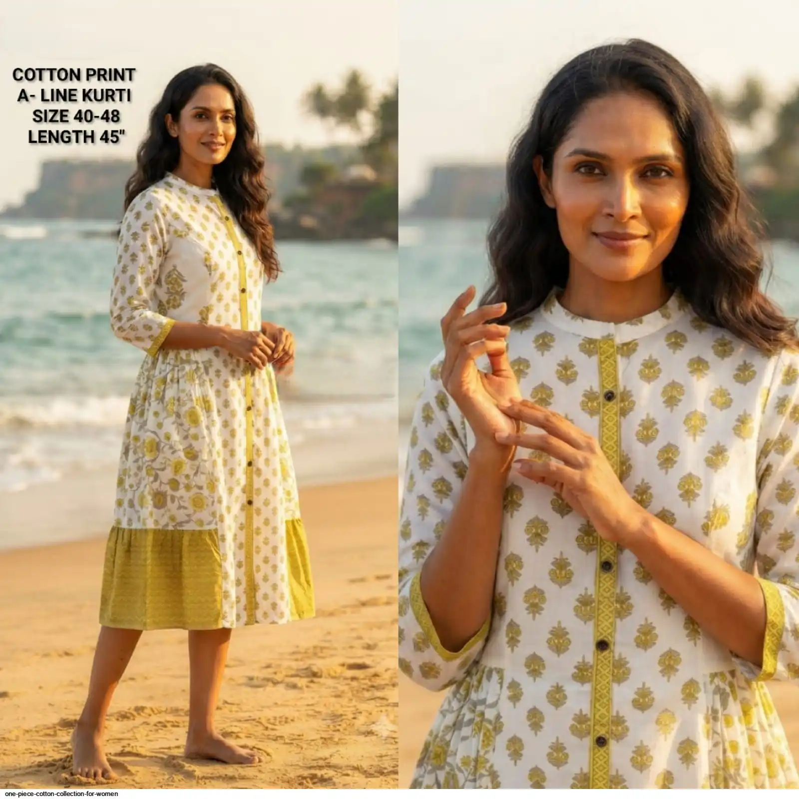 A LINE KURTI COTTON PRINT COLLECTION FOR WOMEN 4
