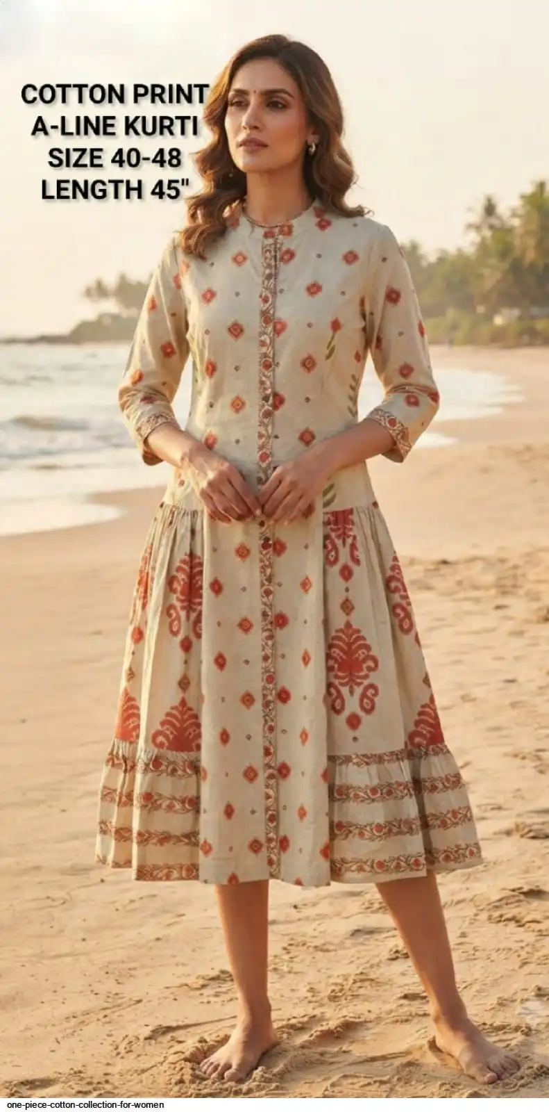A LINE KURTI COTTON PRINT COLLECTION FOR WOMEN 6