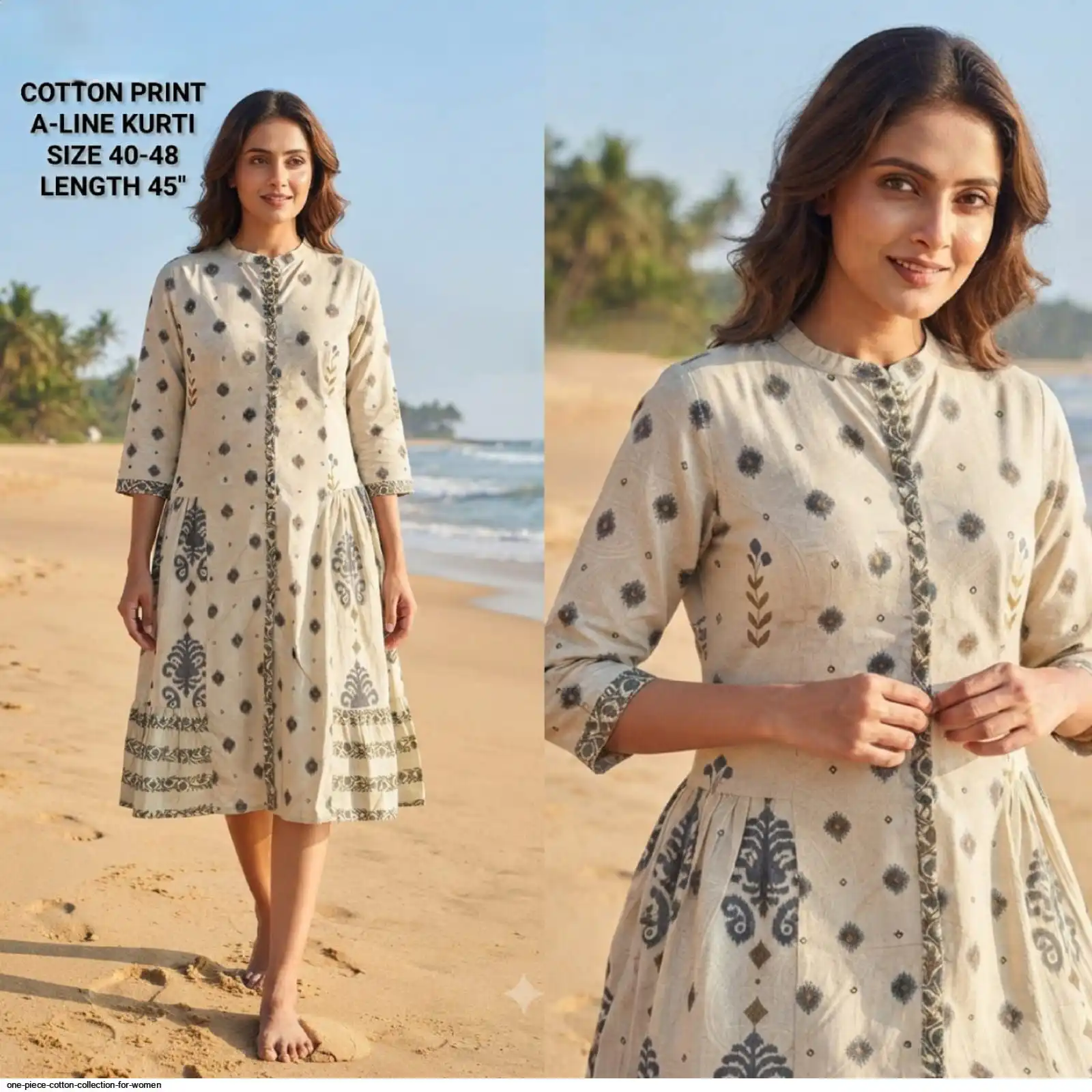 A LINE KURTI COTTON PRINT COLLECTION FOR WOMEN 12