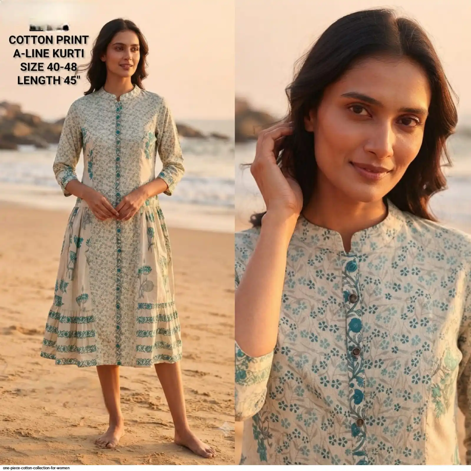 A LINE KURTI COTTON PRINT COLLECTION FOR WOMEN 16
