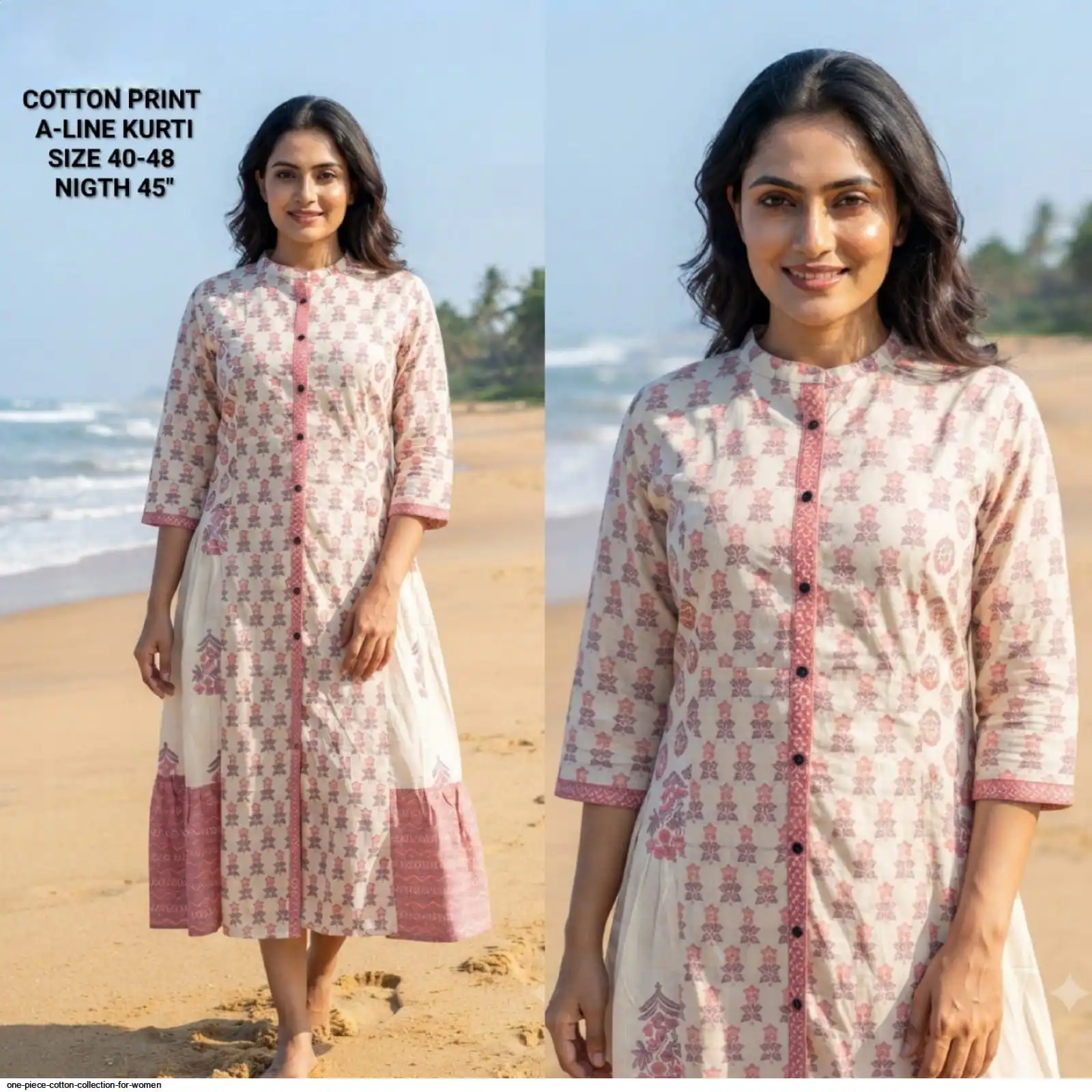A LINE KURTI COTTON PRINT COLLECTION FOR WOMEN 18