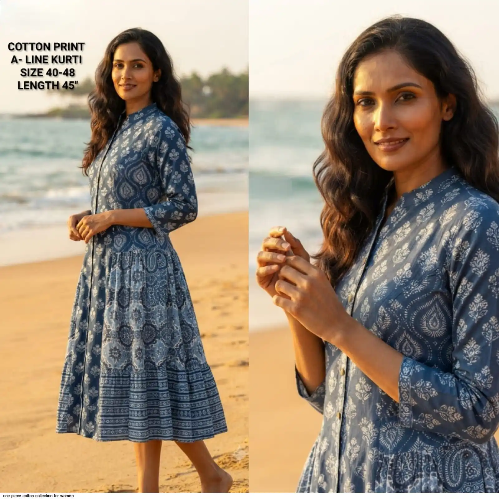 A LINE KURTI COTTON PRINT COLLECTION FOR WOMEN 19