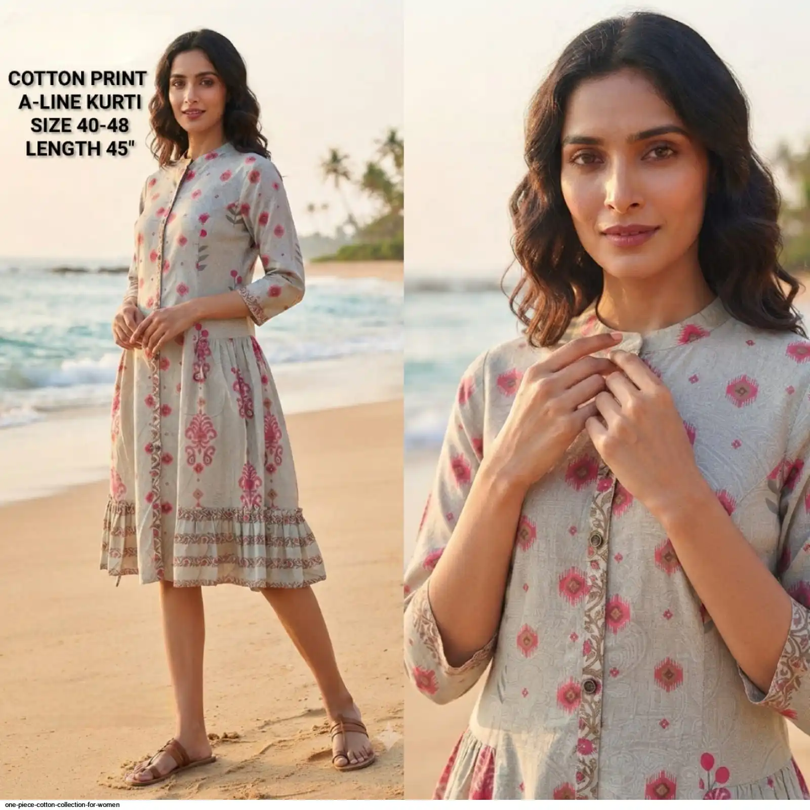 A LINE KURTI COTTON PRINT COLLECTION FOR WOMEN 24