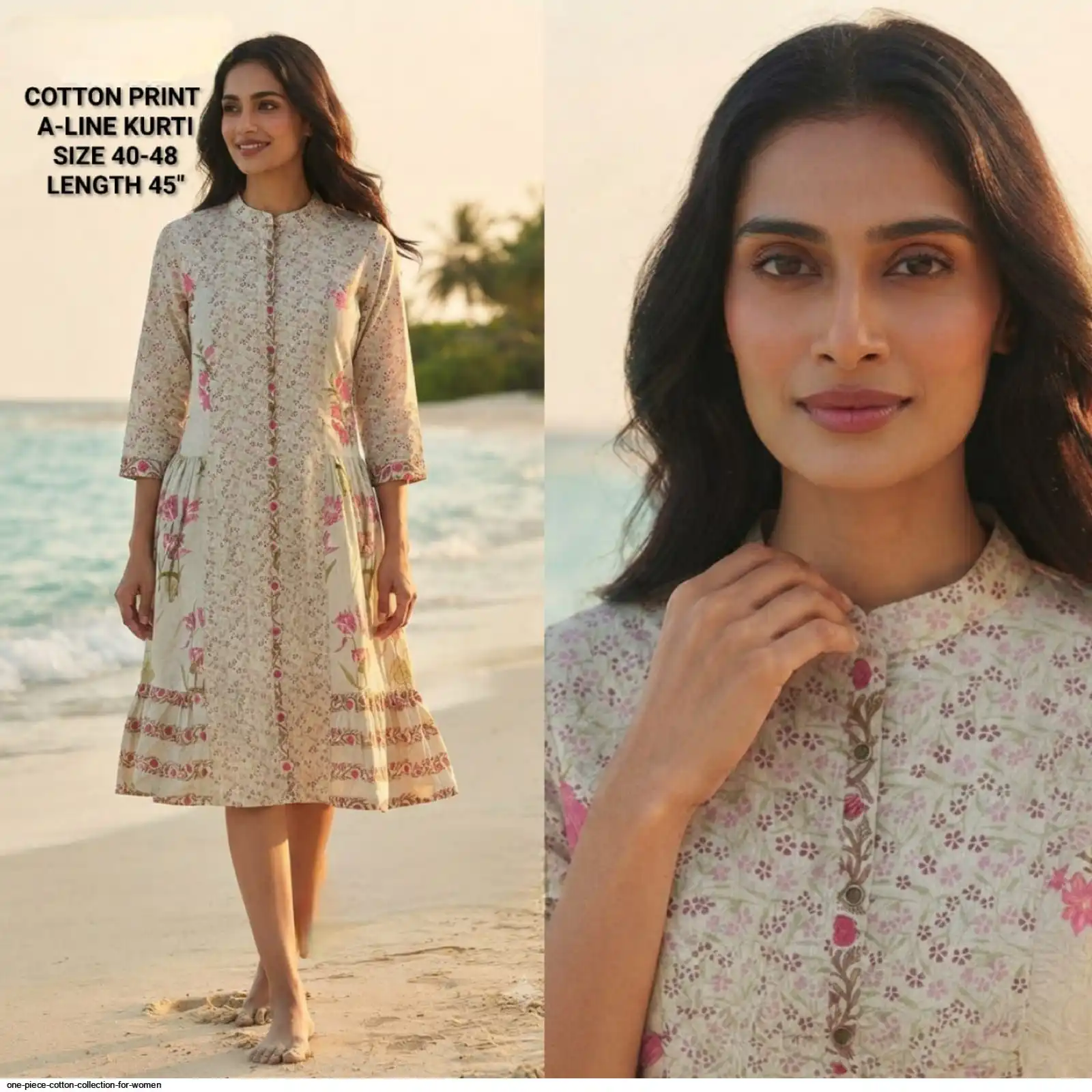 A LINE KURTI COTTON PRINT COLLECTION FOR WOMEN 25