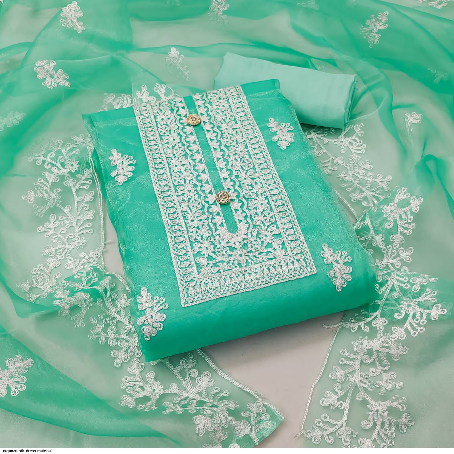 paper silk dress materials ORGANZA SILK dress material