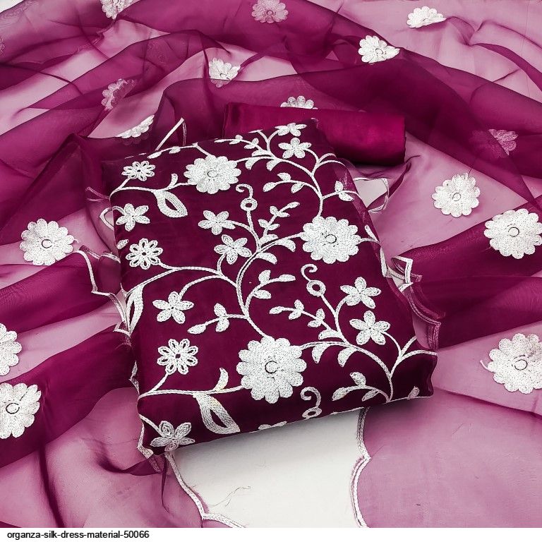 Pink Paithani Silk Dress Material | Me99
