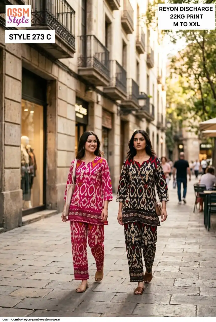 OSSM COMBO REYON PRINT WESTERN WEAR 273C