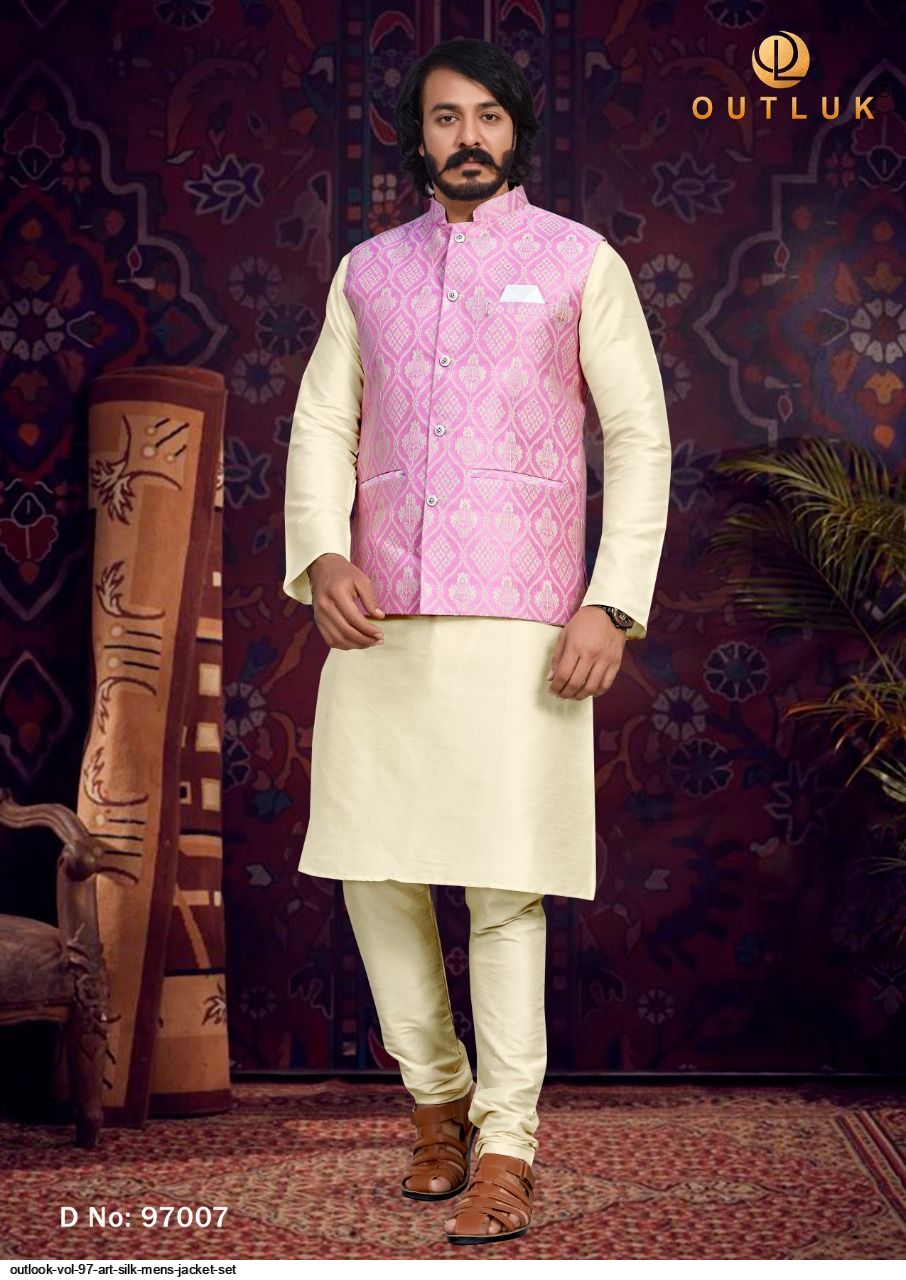 Men's Cotton Silk Solid Nehru Jacket in Green | Nehru jackets, Jackets,  Types of sleeves