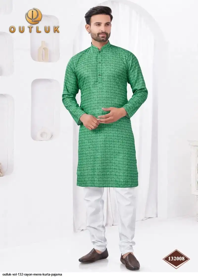 OUTLUK VOL 132 RAYON MENS KURTA PAJAMA H