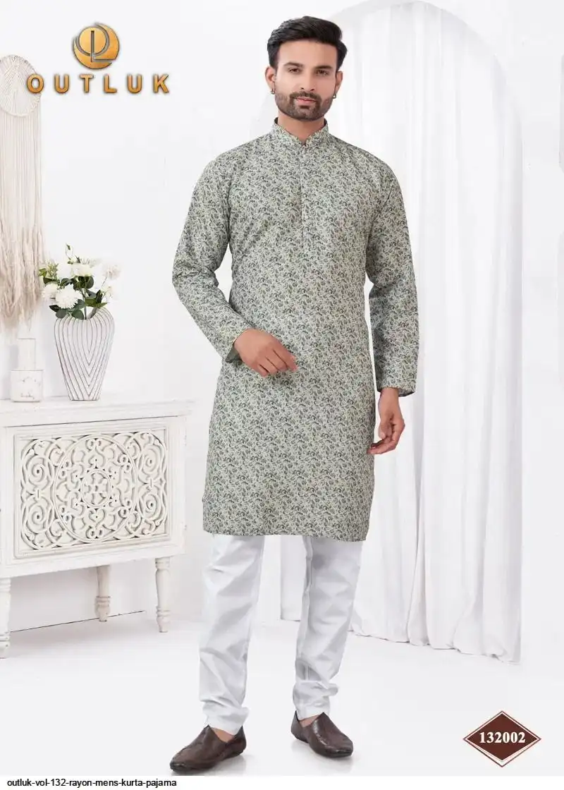 OUTLUK VOL 132 RAYON MENS KURTA PAJAMA B