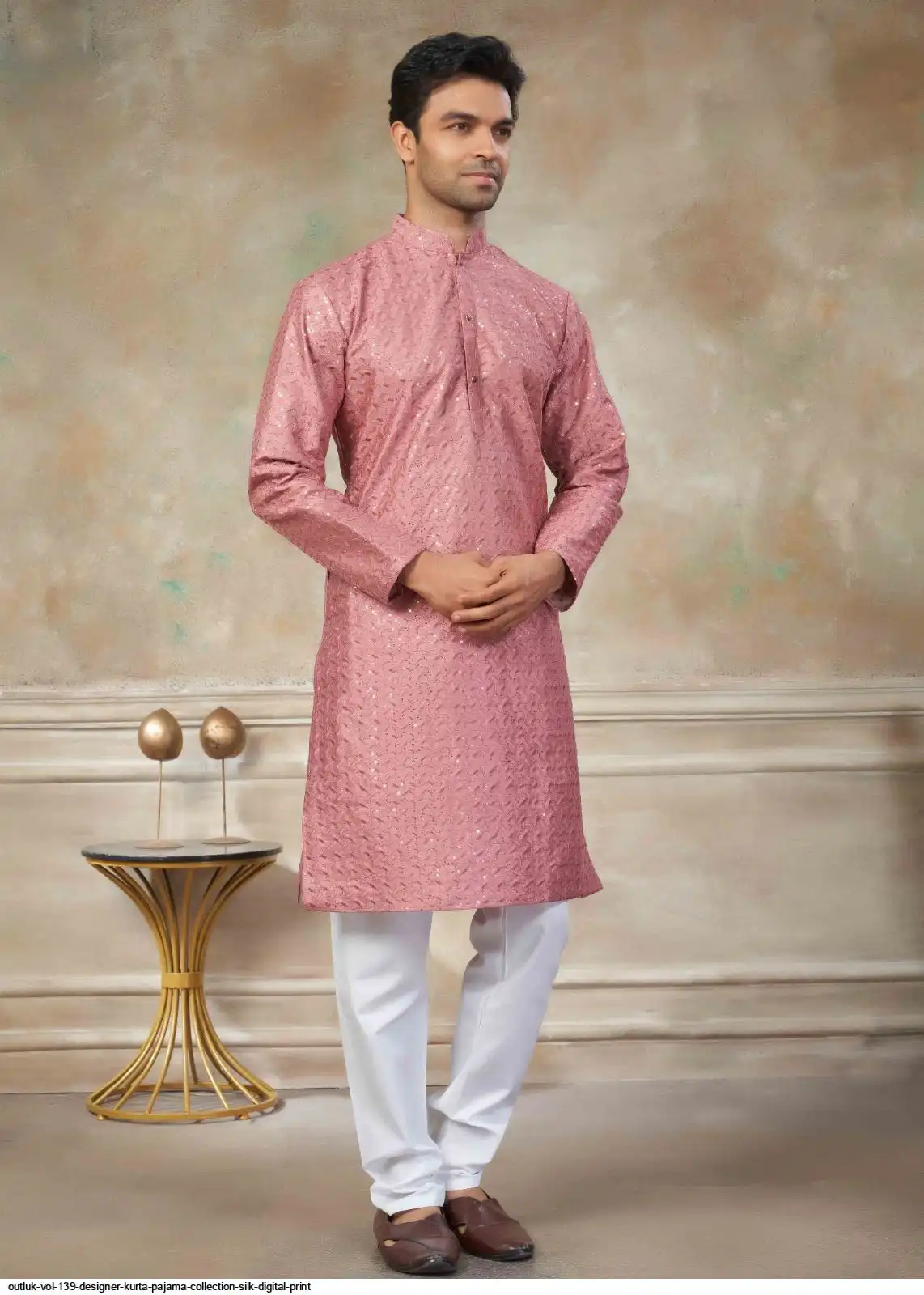 OUTLUK VOL 139 DESIGNER KURTA PAJAMA COLLECTION SILK DIGITAL PRINT E