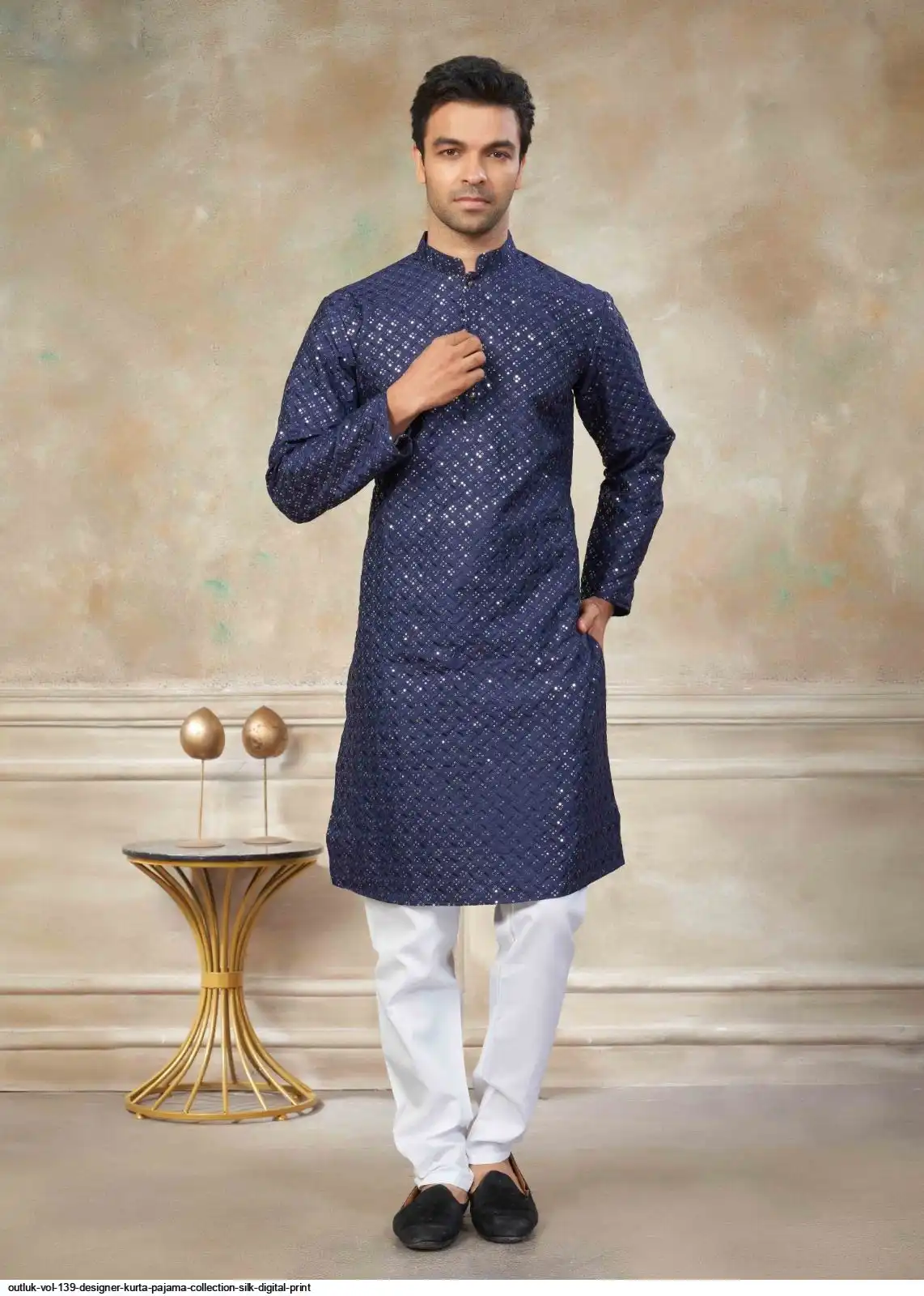 OUTLUK VOL 139 DESIGNER KURTA PAJAMA COLLECTION SILK DIGITAL PRINT G