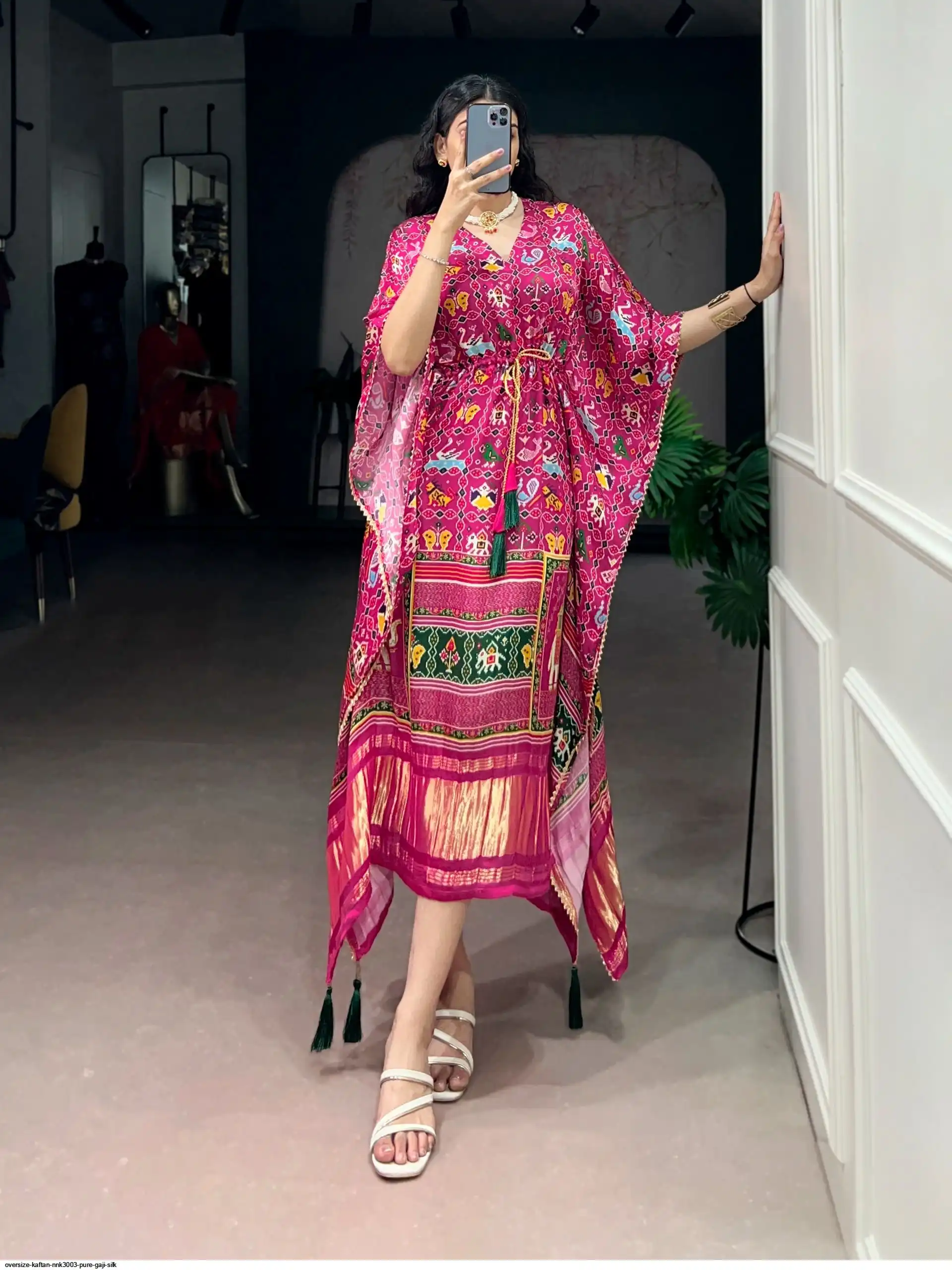 OVERSIZE KAFTAN NNK3003 PURE GAJI SILK 3