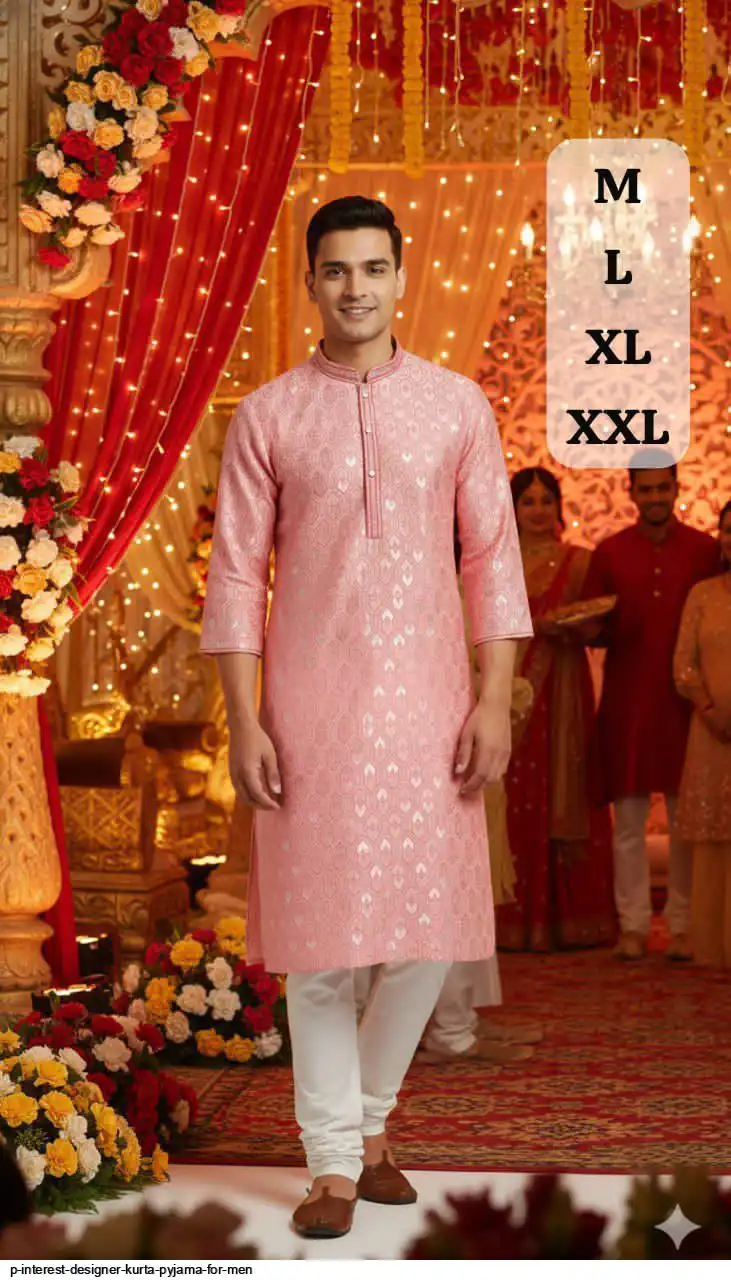 P INTEREST DESIGNER KURTA PYJAMA FOR MEN 2
