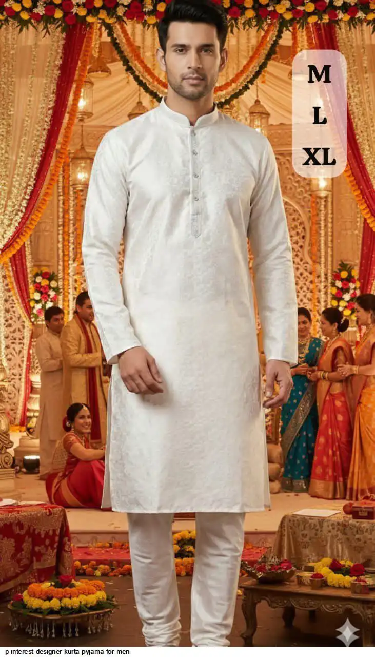 P INTEREST DESIGNER KURTA PYJAMA FOR MEN 6