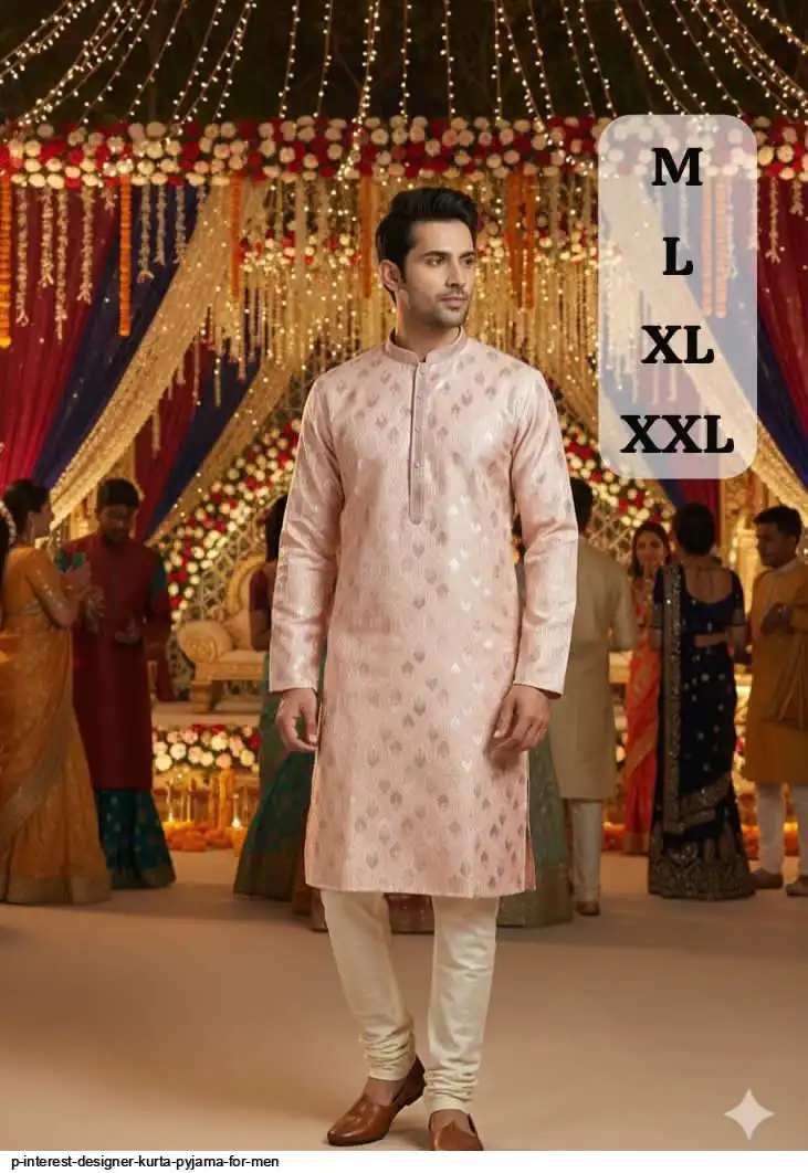 P INTEREST DESIGNER KURTA PYJAMA FOR MEN 5