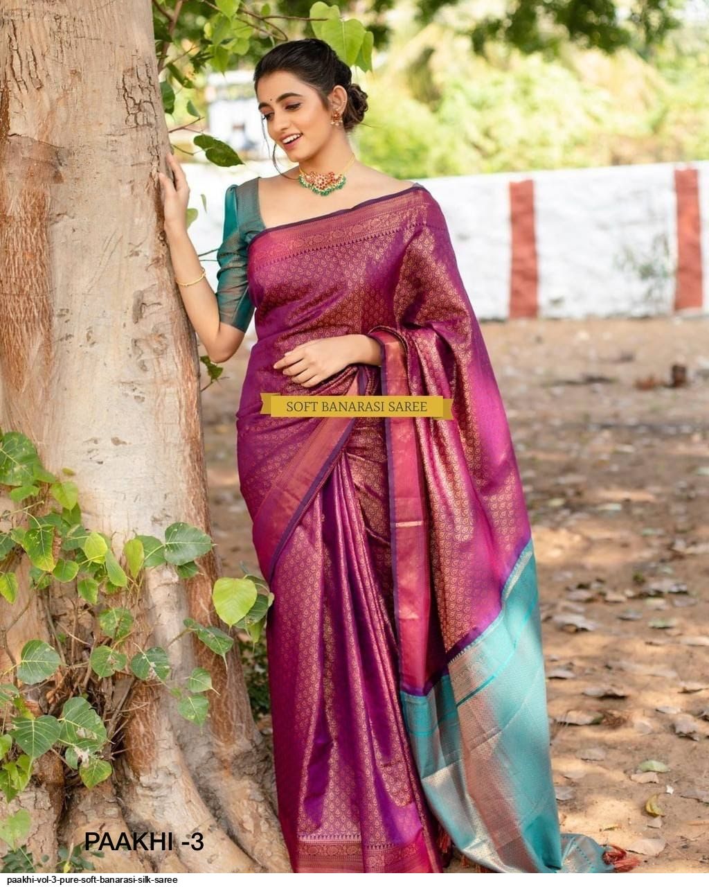 paakhi vol 3 pure soft banarasi silk saree 11