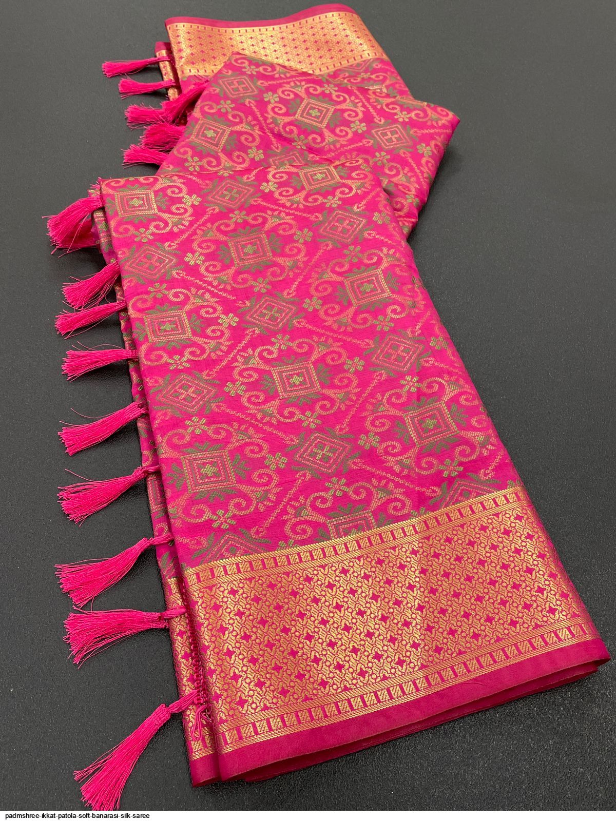 Padmshree Ikkat Patola Soft Banarasi Silk Saree