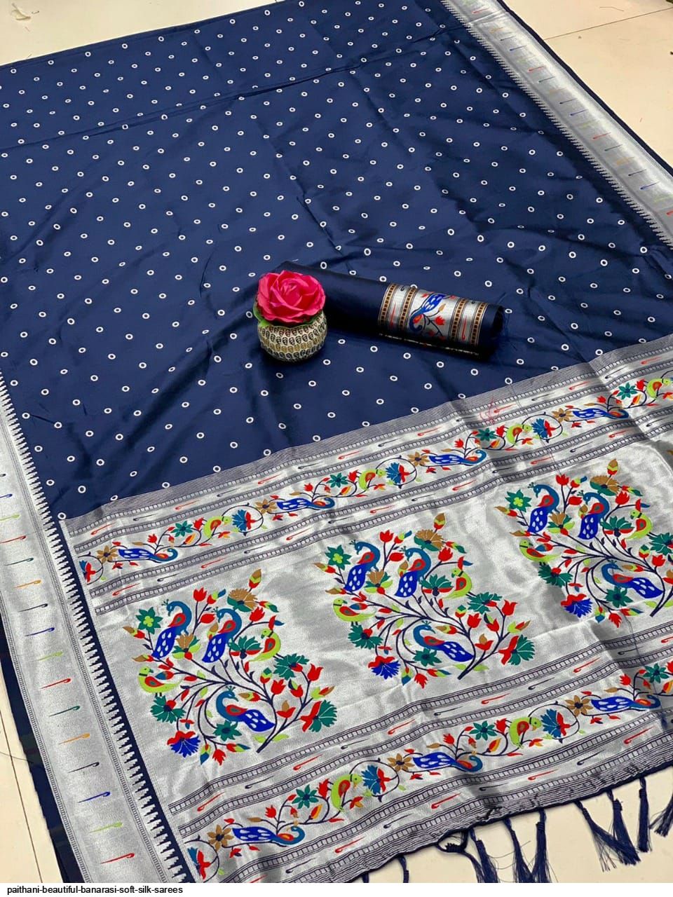 PAITHANI BEAUTIFUL Banarasi soft silk SAREES