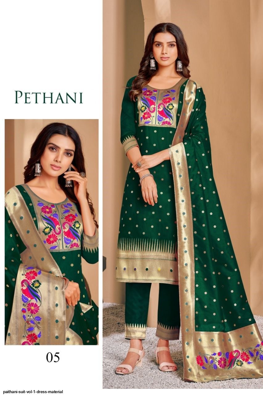 19 Paithani dress ideas | long dress design, frock for women, indian  fashion dresses