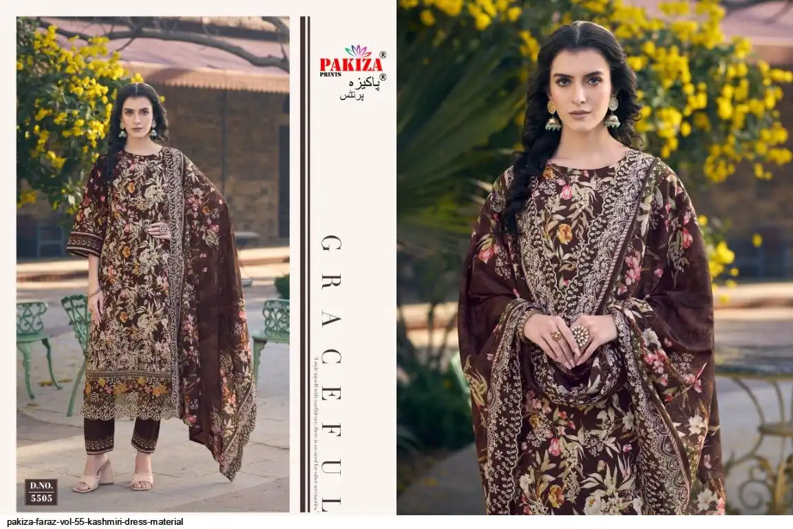 PAKIZA FARAZ VOL 55 KASHMIRI DRESS MATERIAL