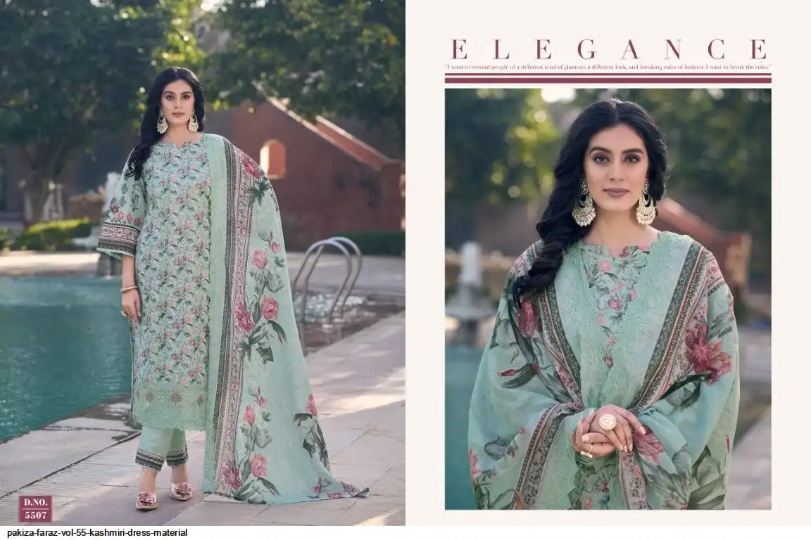 PAKIZA FARAZ VOL 55 KASHMIRI DRESS MATERIAL