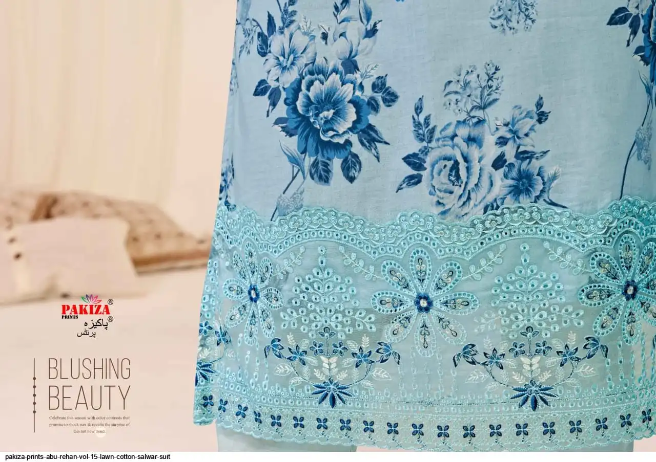 Pakiza Prints Abu Rehan Vol 15 Lawn Cotton Salwar Suit