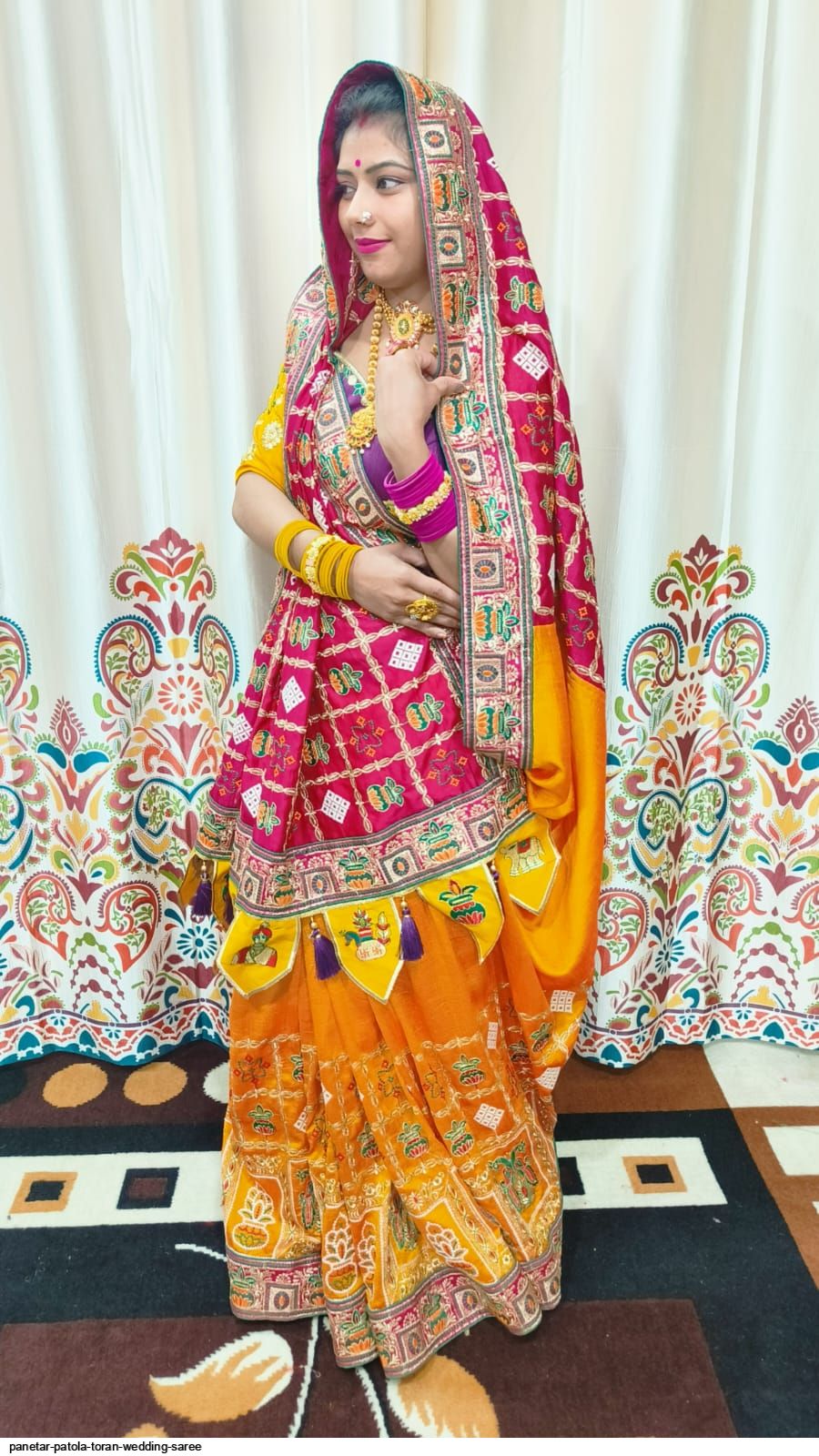 PANETAR PATOLA TORAN WEDDING SAREE