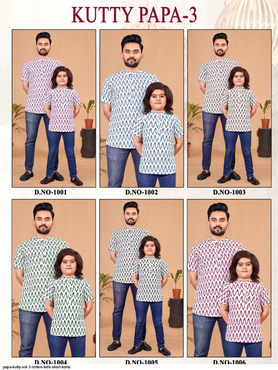 PAPA KUTTY VOL 3 COTTON KIDS SHORT KURTA