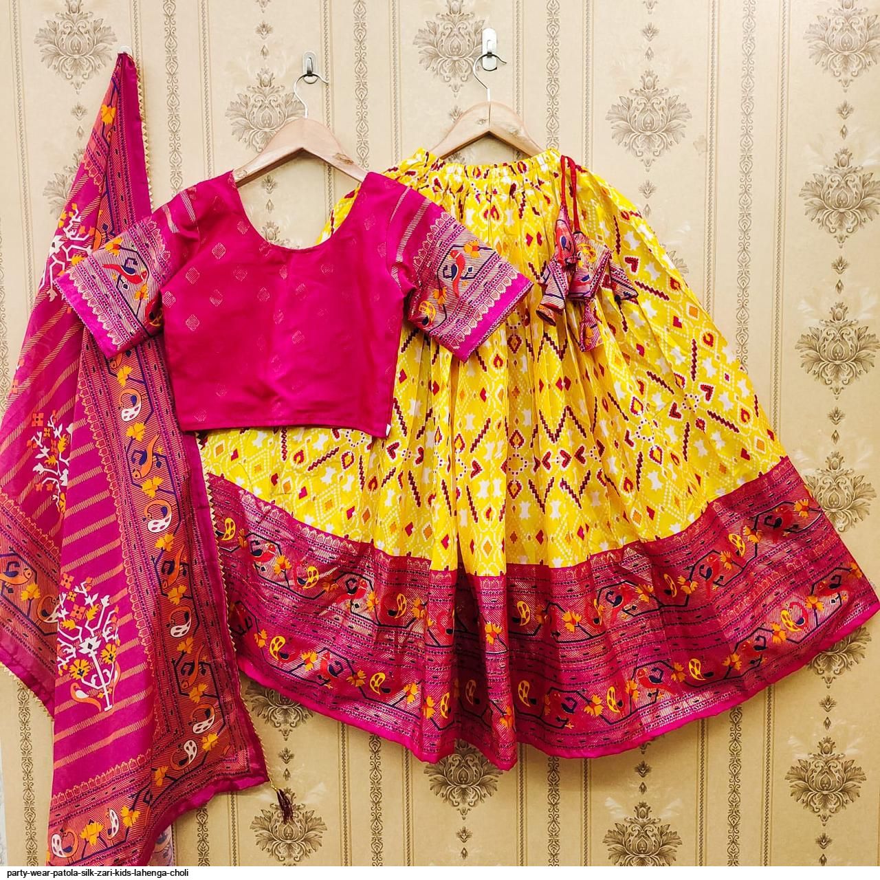 Party Wear Ikkat Lehengas Kids Ynf Fancy RIN235 MUNIYA Kids Wear