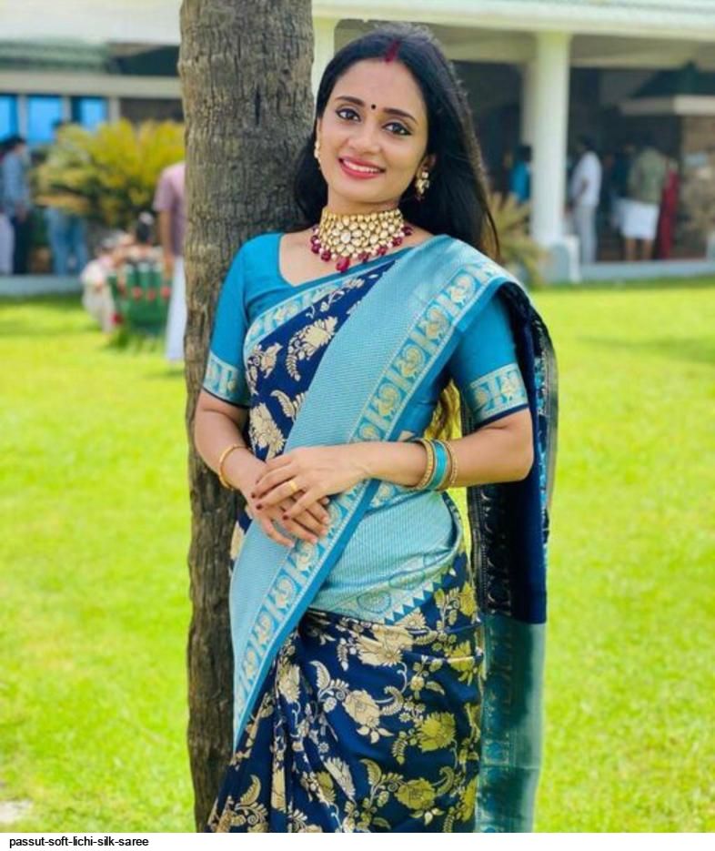 PASSUT SOFT LICHI SILK SAREE