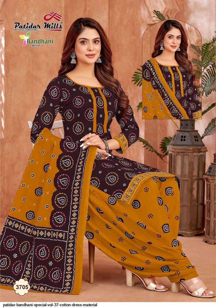 bandhani cotton dress material Bandhani Dress Materials Churidar Material Low Price Bandhani Dress Design  Latest Churidar Material Mayur Cotton Dress