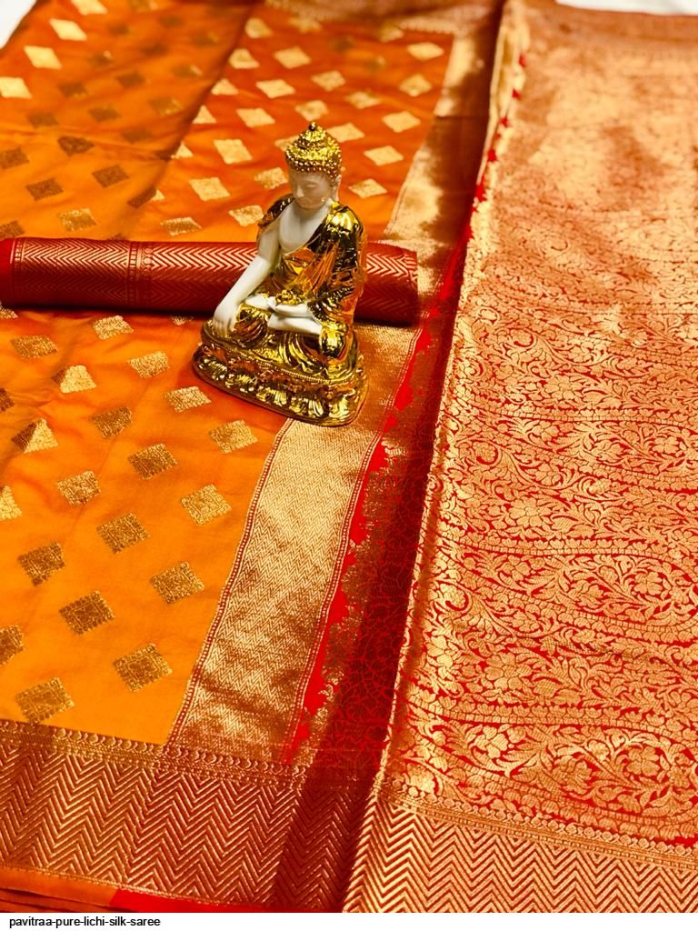 PAVITRAA PURE LICHI SILK SAREE D