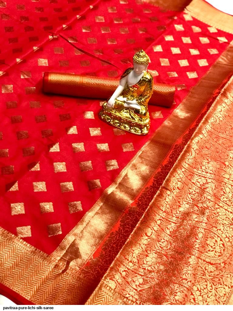 PAVITRAA PURE LICHI SILK SAREE C