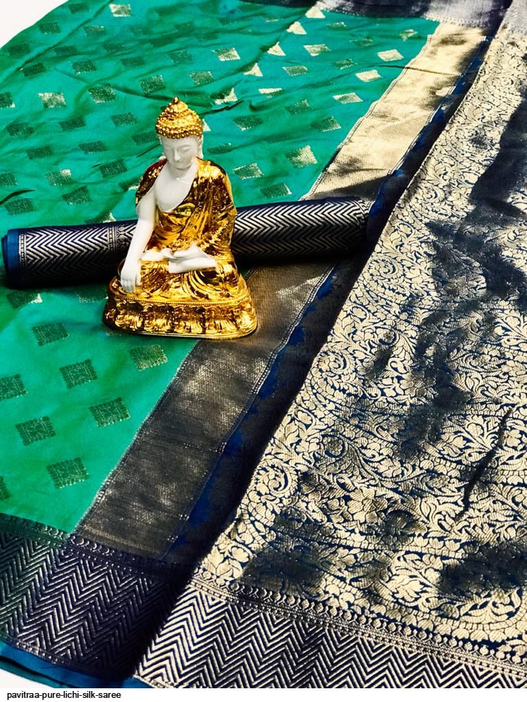PAVITRAA PURE LICHI SILK SAREE B