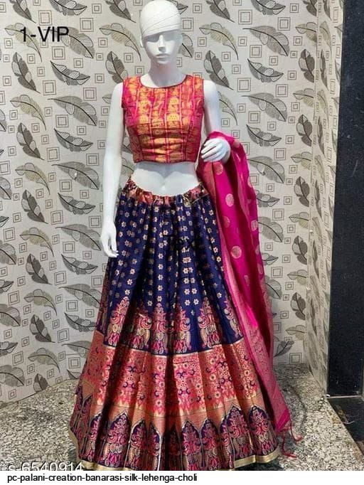 PC PALANI CREATION BANARASI SILK LEHENGA CHOLI