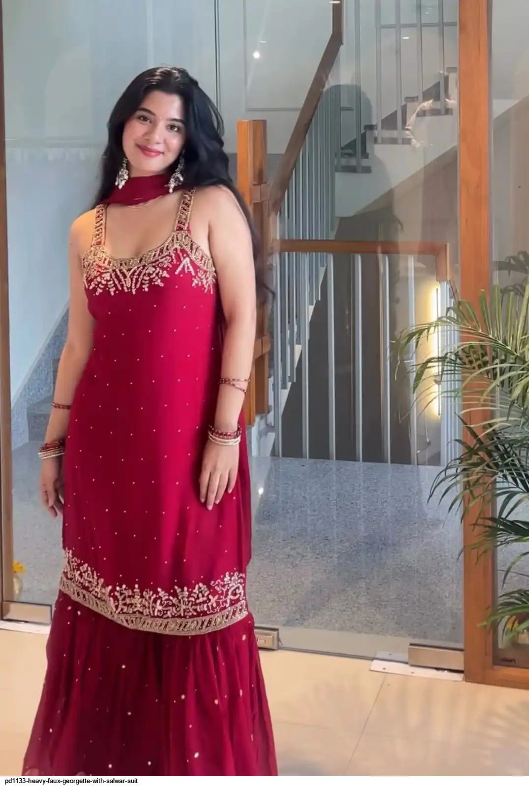 PD1133 HEAVY FAUX GEORGETTE WITH SALWAR SUIT 1
