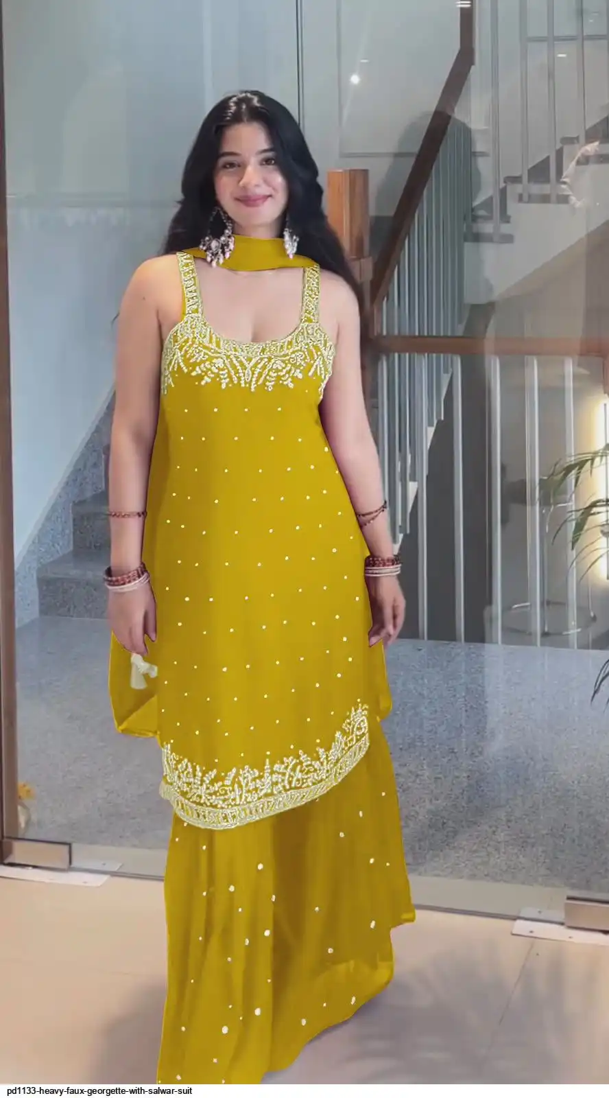 PD1133 HEAVY FAUX GEORGETTE WITH SALWAR SUIT 3