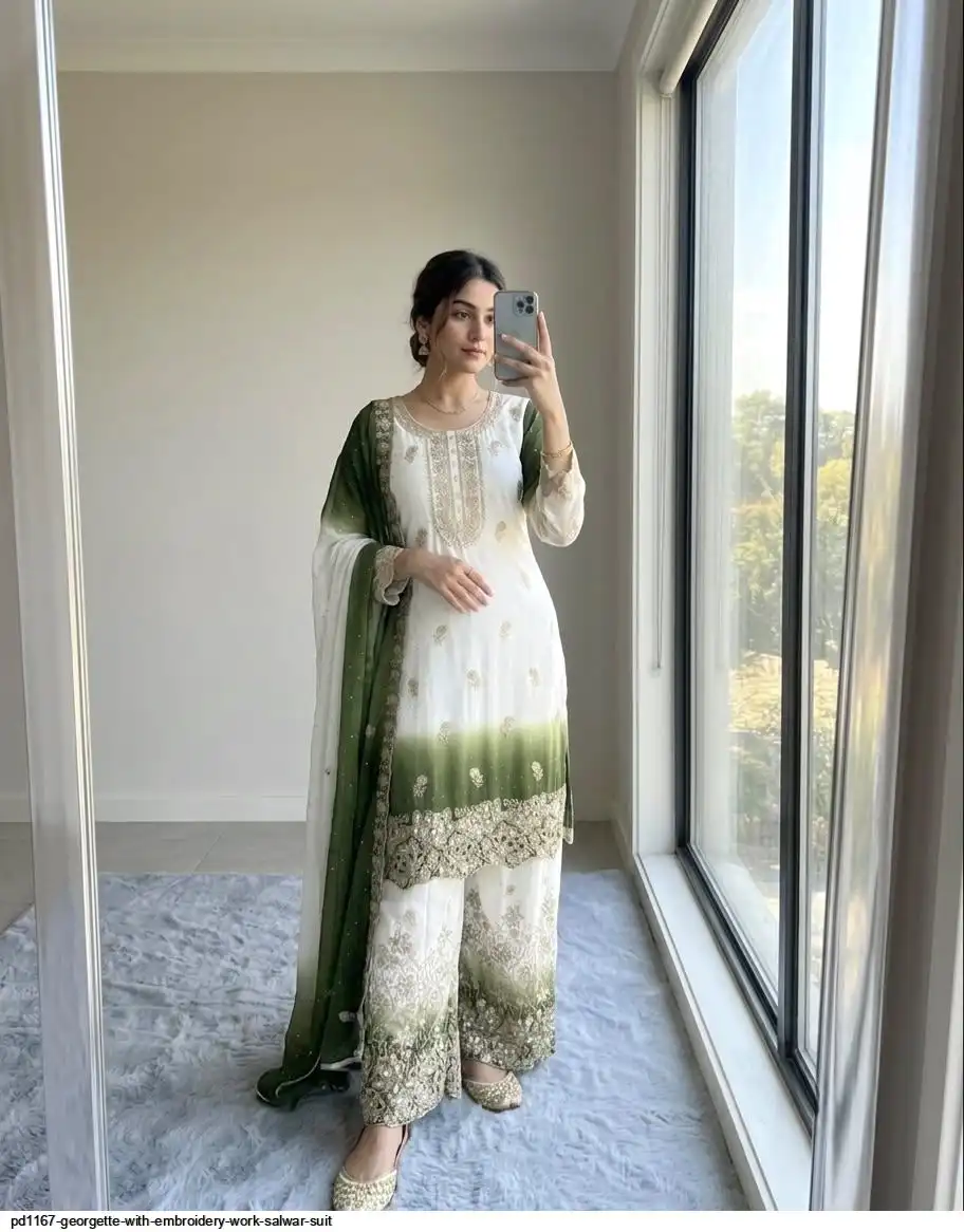 PD1167 GEORGETTE WITH EMBROIDERY WORK SALWAR SUIT 3