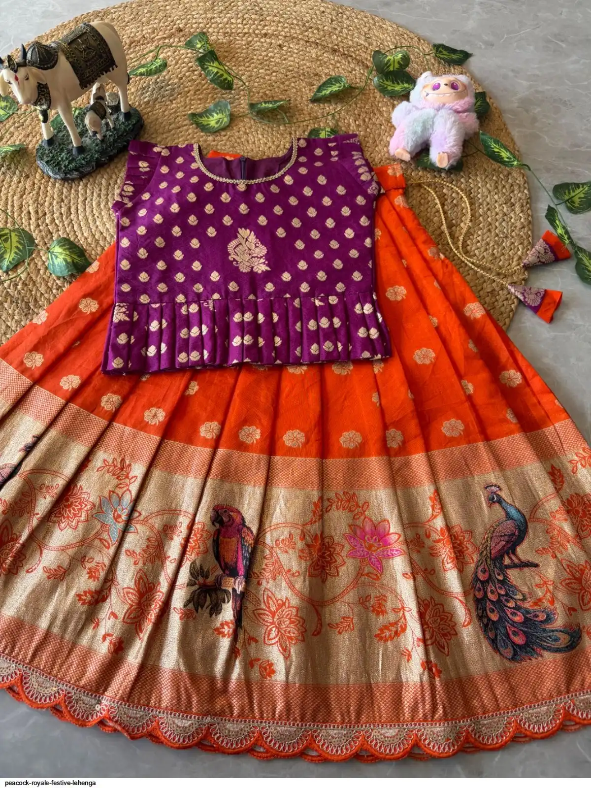 PEACOCK ROYALE FESTIVE LEHENGA B