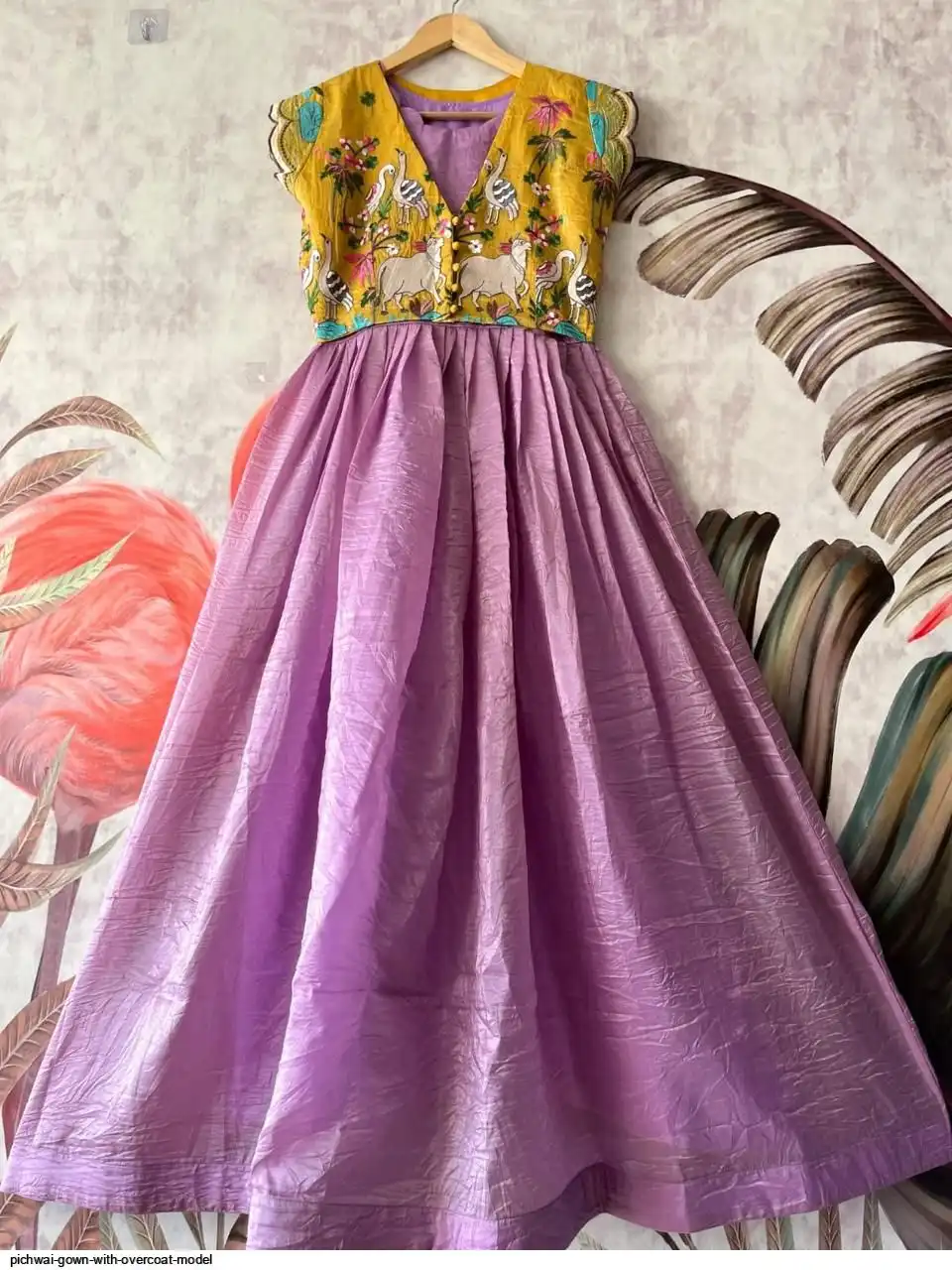 PICHWAI GOWN WITH OVERCOAT MODEL E