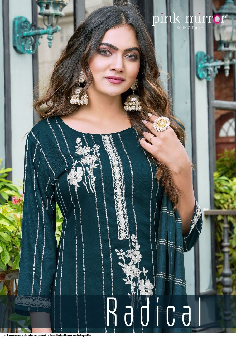 fcityin  Rayon Printed Pink Kurti With Pant For Women  Charvi Sensational