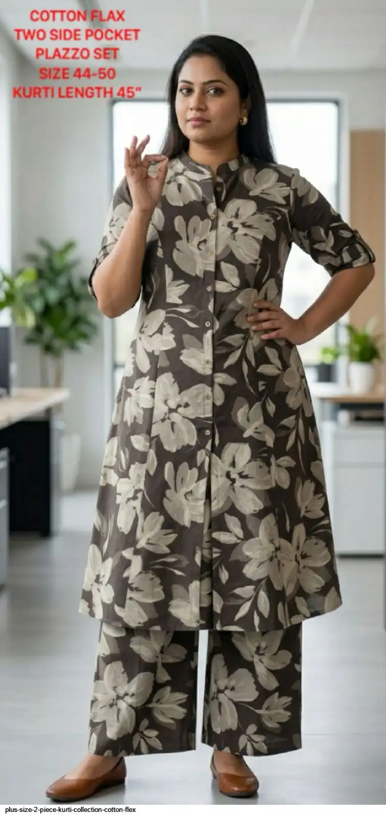 Plus Size Plus Size 2 Piece Collection Cotton Flex