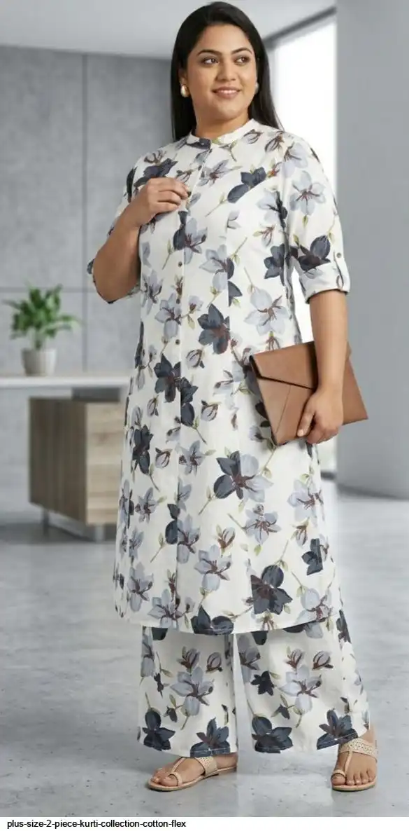 Plus Size Plus Size 2 Piece Collection Cotton Flex