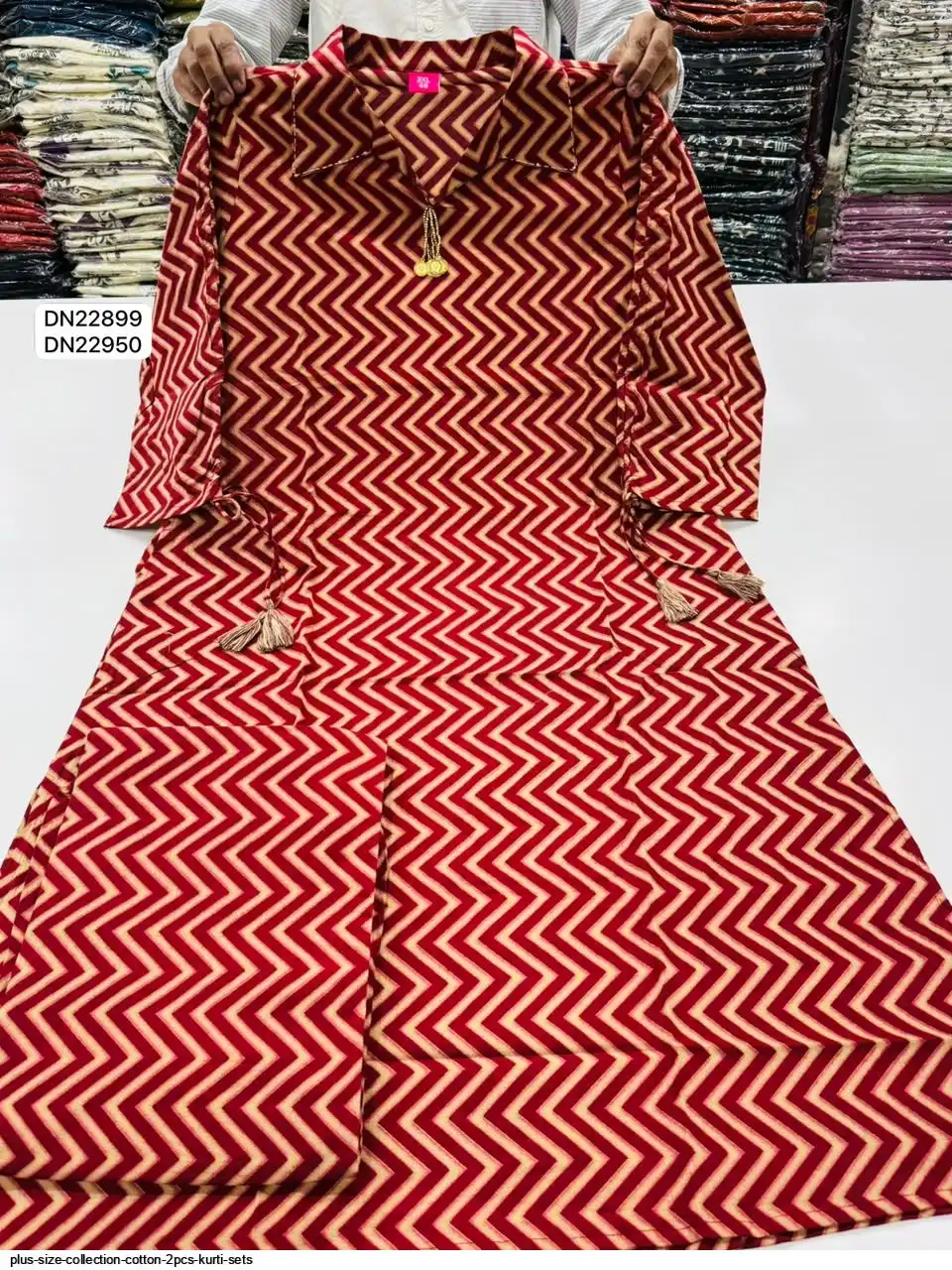PLUS SIZE COLLECTION COTTON 2PCS KURTI SETS A