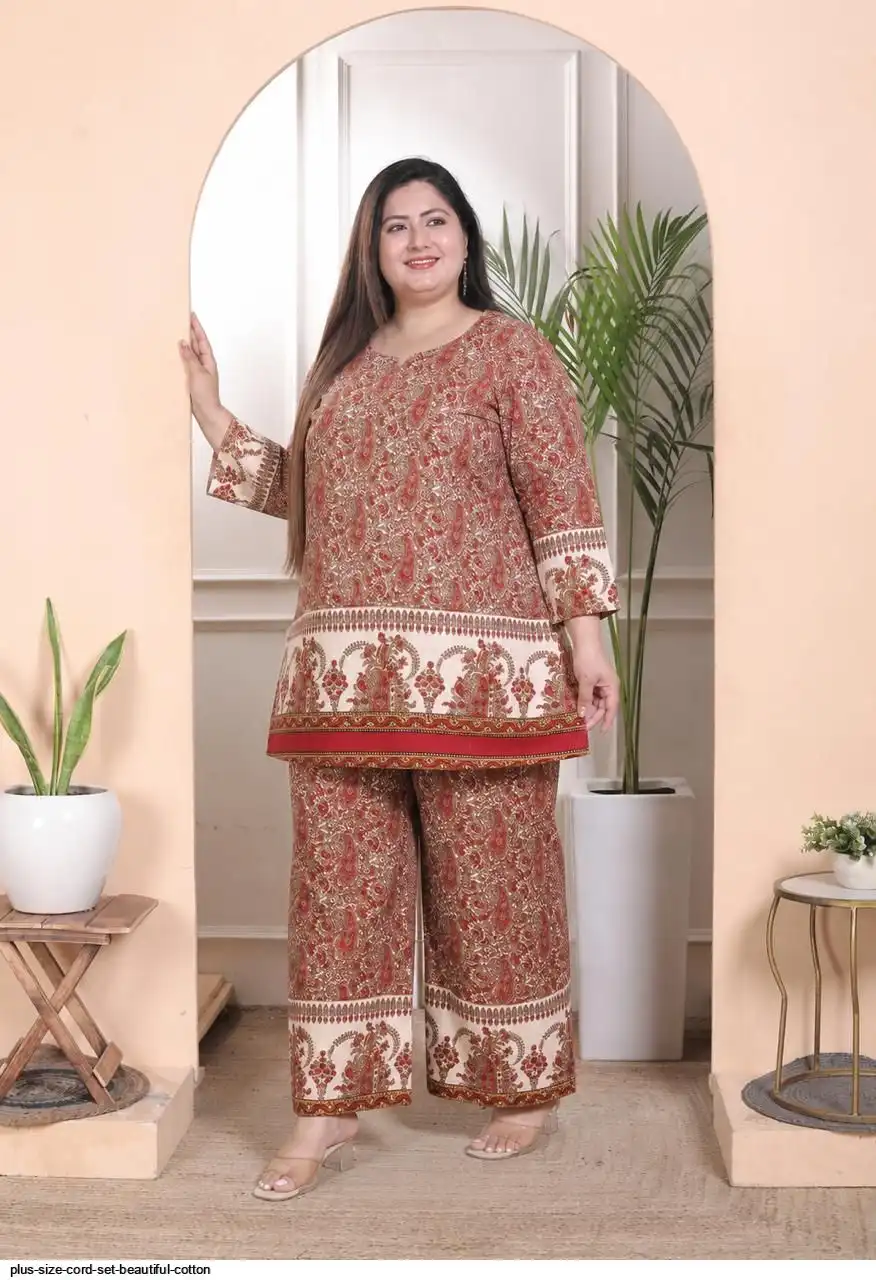 PLUS SIZE CORD SET BEAUTIFUL COTTON A